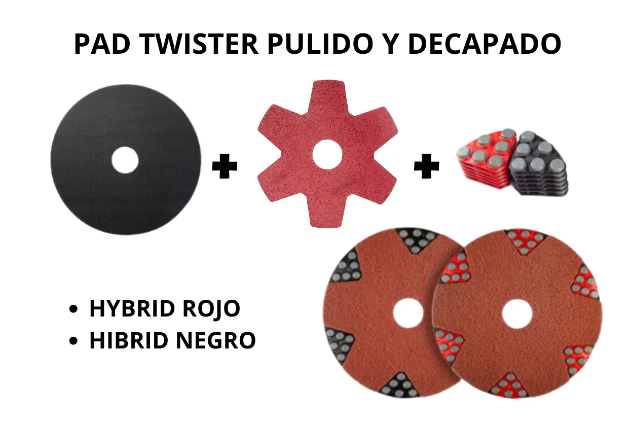 Pad Twister - Pulido y decapado